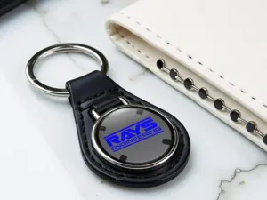 Rays Leather Key Ring Holder Sturdy Edition Racing Style